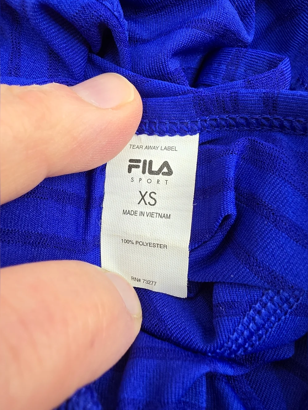 Fila Women's Royal Blue Striped Racerback Tank Size XS AG-3461 - Picture 9 of 10